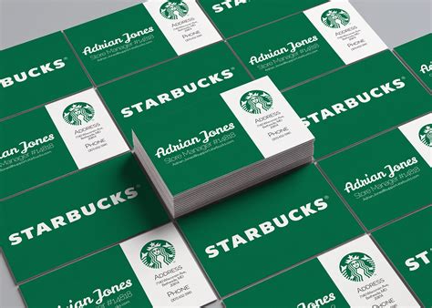 starbucks business card